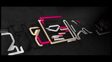 时尚描边企业AE片头logo视频视频的预览图